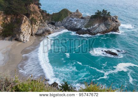 Coastal Waterfall, California