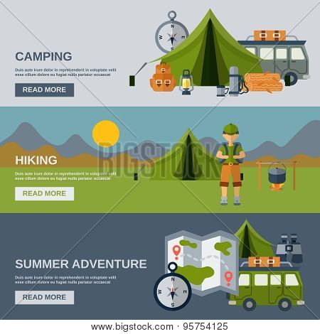 Camping Banner Set