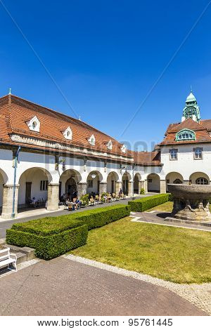 Sprudelhof In Bad Nauheim In Summer