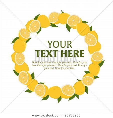 Wreath of fruit.