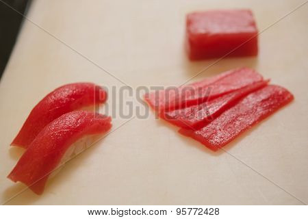 fresh raw sashimi, japanese couisine.