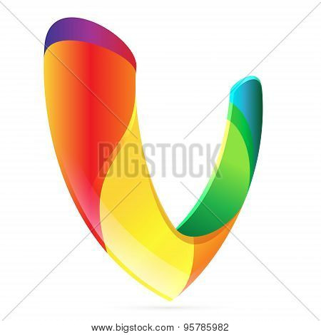 V Letter Volume Logo
