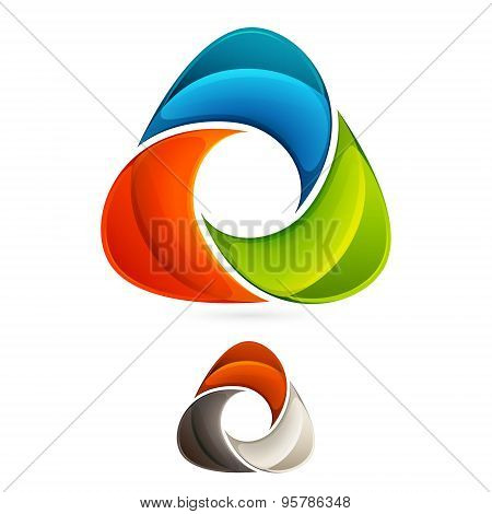 Abstract Triangle Vector Logo