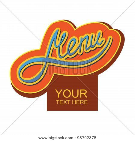 Menu Lettering
