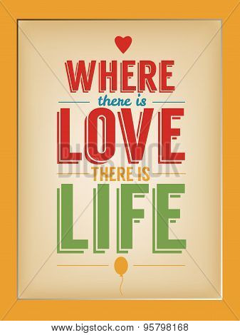 Poster with lettering