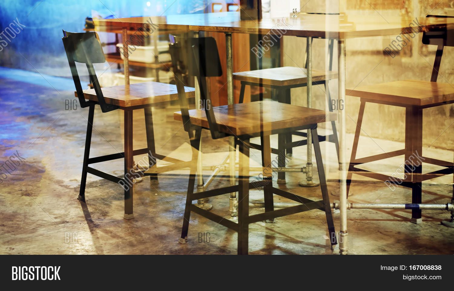 Chairs Night Cafe Image & Photo (Free Trial) | Bigstock
