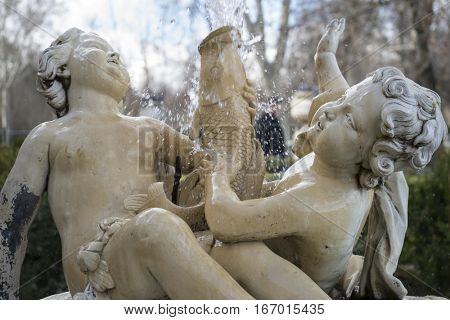 Royal gardens of the palace of aranjuez in madrid, spain