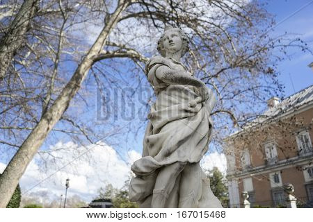 Royal gardens of the palace of aranjuez in madrid, spain