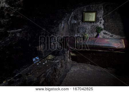 Famagusta Cyprus - September 15 2016: Holy tomb of orthodox Christian saint Barnabas in Famagusta North Cyprus