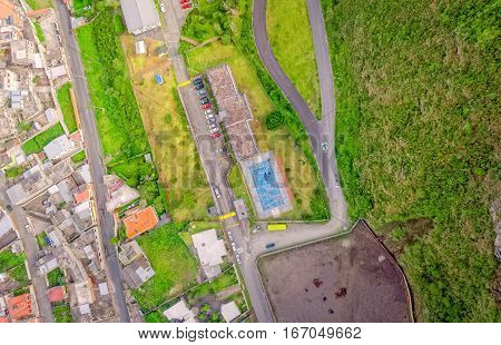 Banos De Agua Santa Latin American City View From The Top Ecuador South America