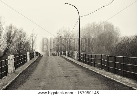 Roman bridge located on the river Orbigo