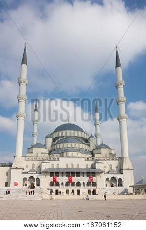 Kocatepe Mosque in Ankara, the capital city of Turkey