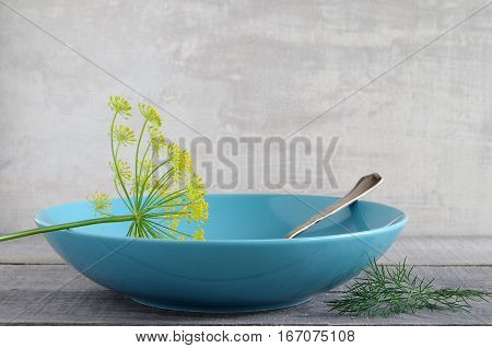 fresh tasty yellow dill weed garden fresh