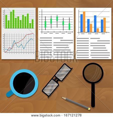 Analysis Data Charts Vector & Photo (Free Trial) | Bigstock