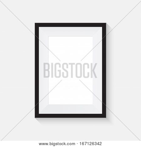 Realistic picture frame mockup. vector art frame mockup