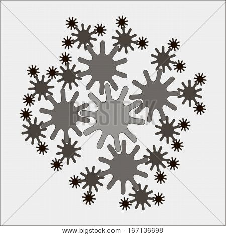 Set of gears represents the structure of organization