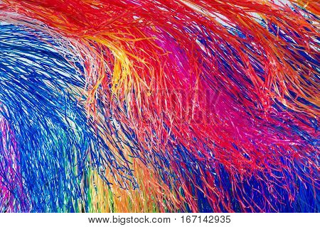 Multicolored Image Of Rainbow Ribbons
