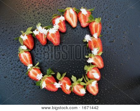 Corazón de fresa