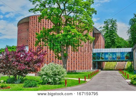 Neufchatel en Bray France - june 23 2016 : the theater
