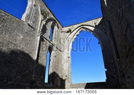 La Flotte France - september 25 2016 : the Notre Dame de Re cistercian abbey