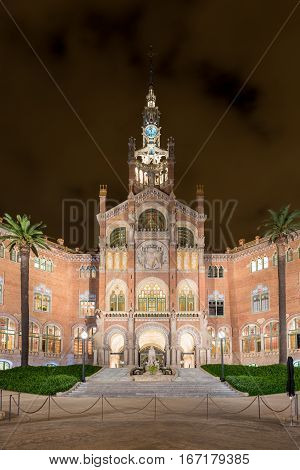 Hospital Sant Pau Recinte Modernista -barcelona, Spain