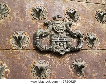 Detail středověkého dveře