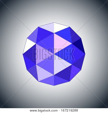 sapphire gem jewel icon. Stock vector illustration