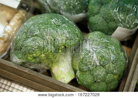 Brocolli On Sale In Food Store