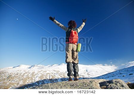 Op de Top van de bergen sneeuw