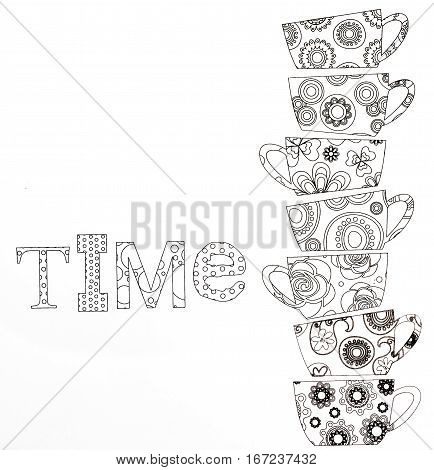 Coloring Pages For Adults,tea