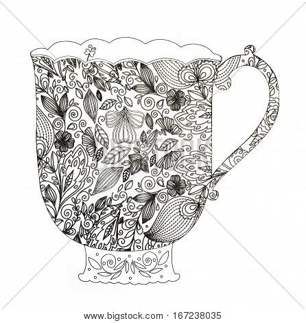Coloring Pages For Adults,tea