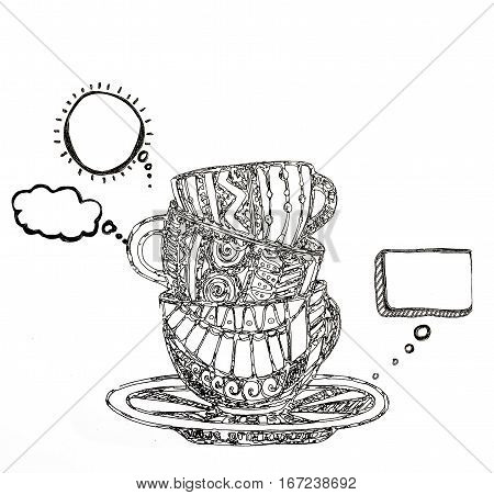 Coloring Pages For Adults,tea