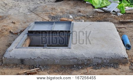 Water Borehole with manhole. New House Water Borehole Drilling for Water Supply. Bore water installation bore pumps bore water drilling.