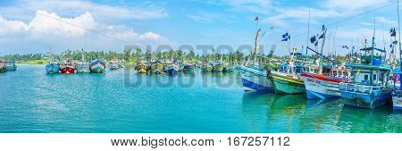 Panoramic View Of Mirissa Harbor