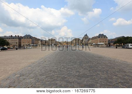 A beautiful day in the city Saint Marlo in France.