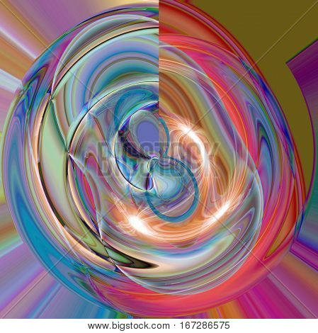 Abstract coloring background of the horizon gradient with visual wave,poolar coordinates and lighting effects,good for your design
