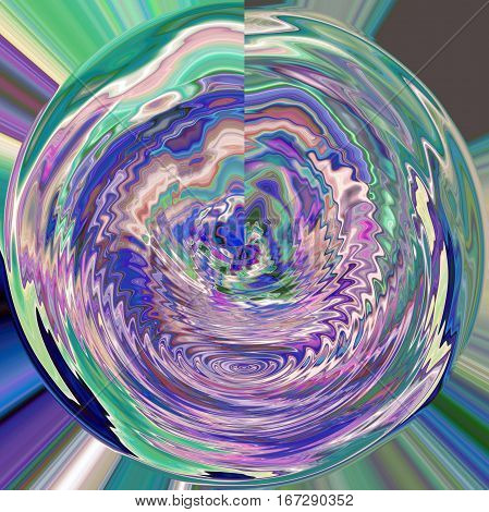 Abstract coloring background of the caribbean blues gradient with visual wave,poolar coordinates,shear and zigzag effects,good for your design