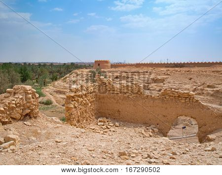 Streets of the old city Diriyah near Ar Riyadh, Kingdom of Saudi Arabia