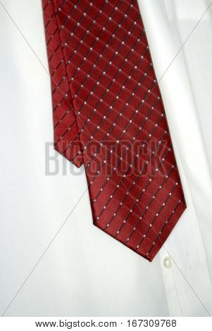 White dress shirt and tie for business or formal weal