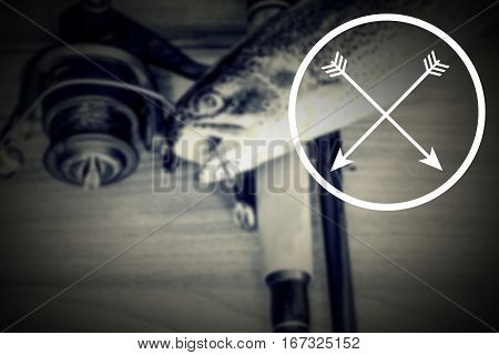 Fishing, Logo, Vintage Effect
