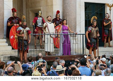 SPLIT, CROATIA - SEPTEMBER 11, 2016: This is daily show 