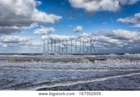 The New Jersey shore Atlantic Ocean at Manasquan NJ