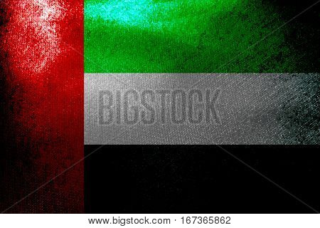 United Arab Emirates flag 3D illustration symbol, UAE Nation flag