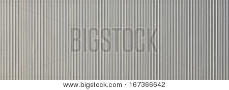 White Corrugated Metal Texture Surface