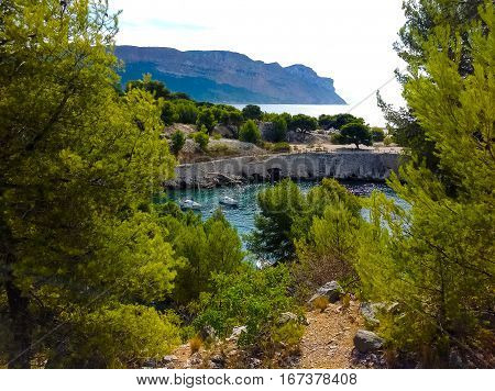 Calanque Between Marseille And Cassis, Provence, France
