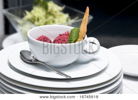 Dessert di frutti di bosco