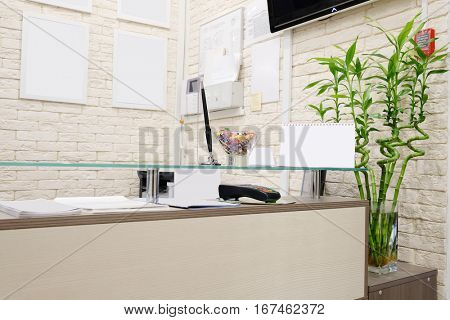 Interior of a reception