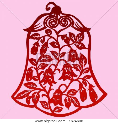 Blomstermotiver Element Design i kinesiske traditionelle papir skære stil (vektor)