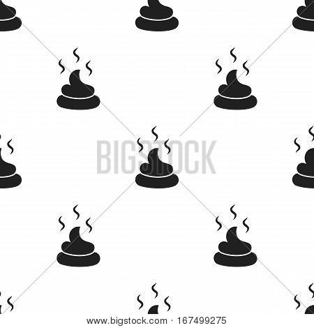 Faeces vector illustration icon in black design