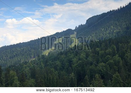 Beautiful countryside around the town of Garmisch